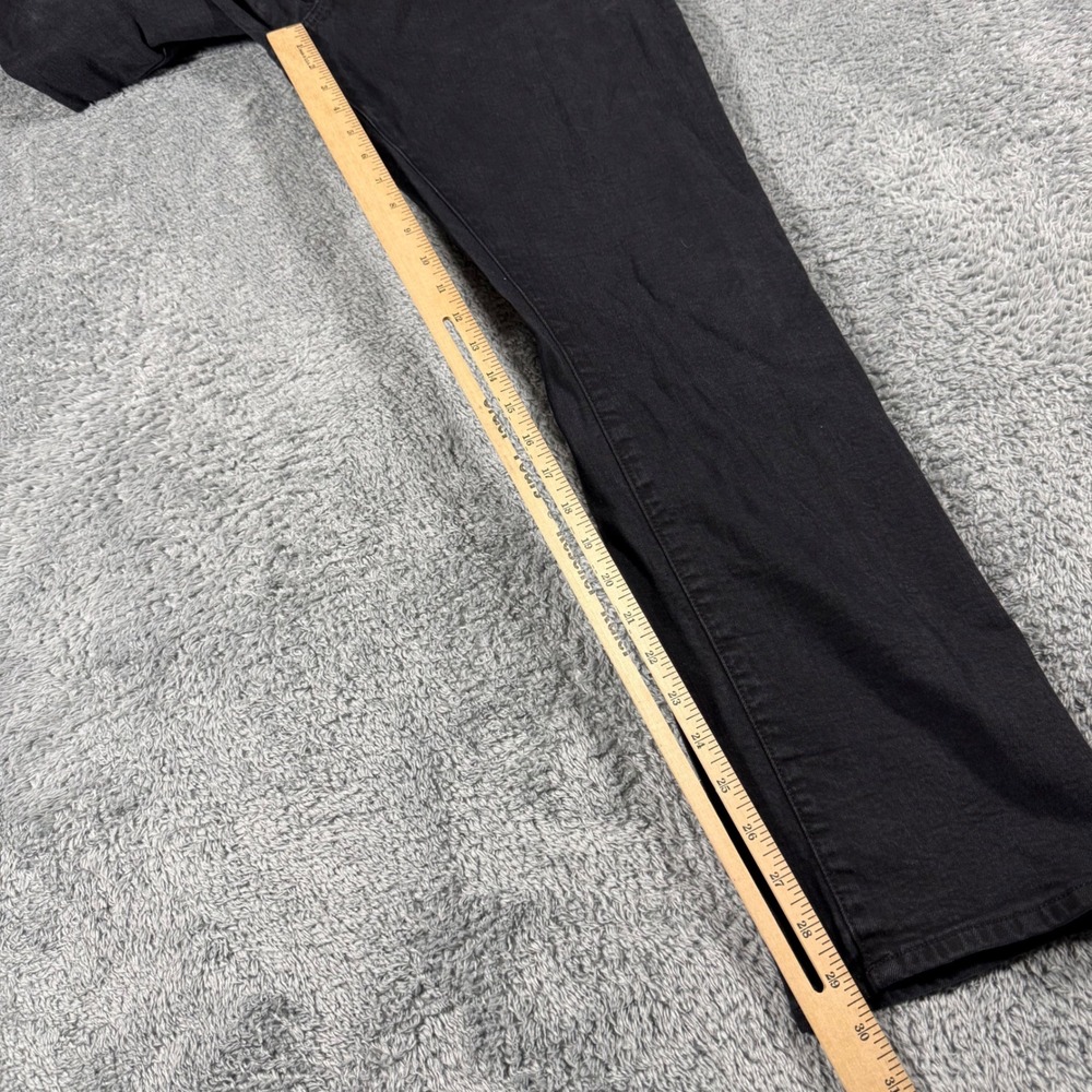 Polo Ralph Lauren Varick Slim Straight Jeans Mens 34x30 Black Denim Pants - Picture 8 of 8